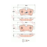 Placute frana Mini Mini, 06.2001-09.2006, Mini Cabriolet, 10.2007-06.2015, Mini Clubman, 10.2006-06.2014, Mini Roadster, 01.2011-04.2015, TRW