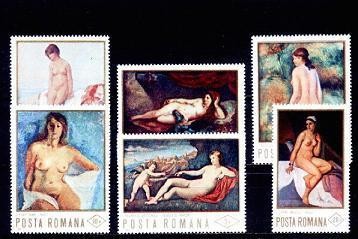 C5638 - Romania 1971 - Pictura-nuduri 6v.neuzat,perfecta stare foto