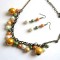 set perle , set lucrat manual colier si cercei 21533