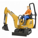 Masinuta - Micro Excavator JCB 8010 CTS cu figurina | Bruder