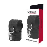 DARKNESS - NEOPRENE HANDCUFFS, DARKNESS BONDAGE