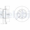 DELPHI BG3426 Disc frana