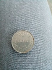 Moneda 100 lei din 1943 foto