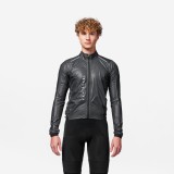 Jachetă ploaie ciclism Racer Ultralight Negru Bărbați, Van Rysel