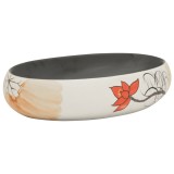 Cumpara ieftin Lavoar de blat, multicolor, 59x40x15 cm, ceramica, oval