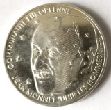 FRANTA 100 FRANCI 1992 JEAN MONNET ARGINT AUNC 900/1000 15 G, Europa