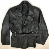 Geaca Piele Barbati Moto Chopper Neagra 5 Buzunare Rocker Pilot Strada
