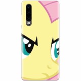 Husa silicon pentru Huawei P30, Close Up Fluttershy My Little Pony Friendship Is Magic