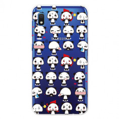 Carcasa Husa Samsung Galaxy A10 model Panda Babies, Antisoc + Folie sticla securizata Samsung Galaxy A10 Tempered Glass Viceversa foto