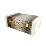 Cumpara ieftin Caseta Bijuterii Tip Servieta Rosie / Neagra / Crem Maria WZ2168