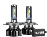 SET 2 LEDURI H4 SUPER CANBUS , 80W,10.000LM 12V-24V ALB 6000K