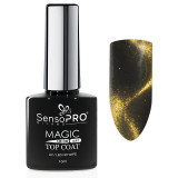 Cumpara ieftin Top Coat Cat Eye SensoPRO Milano 10ml, Gold