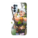 Husa compatibila cu Oppo A72 model Uzui Tengen Sound Hashira, Silicon, TPU, Viceversa, Transparent, Carcasa