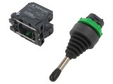 Joystick Comutator 22mm Negru 1NOx2 IP66