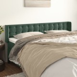 Gossi tablie de pat cu aripioare verde inchis 163x16x78/88 cm catifea