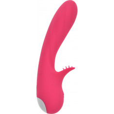 Vibrator Ivi 9 Moduri Vibratii Silicon USB Roz 19 cm Passion Labs