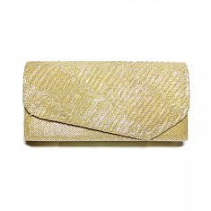 Plic seara mic pentru ocazii si petreceri, sclipici, 20 x 10 cm, Magrot 23WYB-16 - Auriu