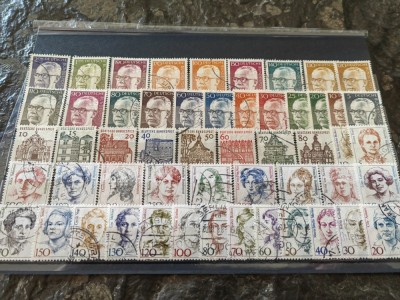 Lot timbre stampilate Germania, Bundes, serii uzuale, cote bune, presedinti, personalitati foto