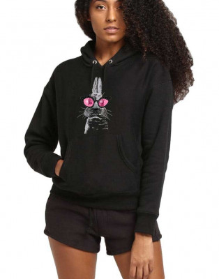 Hanorac dama negru - Bunny Fashion - L foto