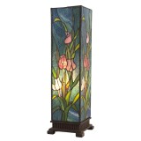 Veioza decorativa sticla polirasina Tiffany 17x17x58 cm