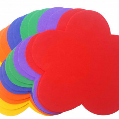 Accesorii creatie hartie gumata,floare,multicolor,14x15,1mm,12 bucati set