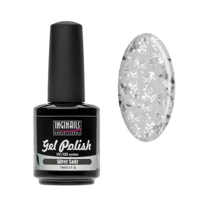 Gel/lac UV Inginails Professional 15ml - Silver Lady foto