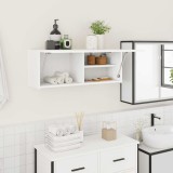vidaXL Dulap de perete de baie, alb, 80x25x30 cm, lemn prelucrat