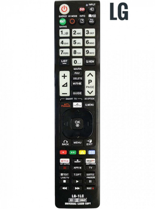 Telecomanda universala TV LCD LED, LG - model AK1