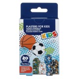 Plasturi Sport pentru Copii, 20 buc, 76x19mm, Modele Diverse, CMCLASS
