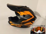 Cumpara ieftin Casca Moto Atv Cross Enduro Downhill + Ochelari 100% ,marimi disponibile S,M si L