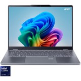 Laptop Gaming Acer Swift 14 AI OLED SF14-51-78FT cu procesor Intel&reg; Core&trade; Ultra 7-256V pana la 4.8 GHz, 14, WUXGA OLED, 16GB LPDDR5X RAM, 1TB SSD, Int