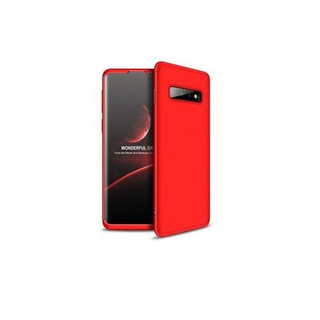 Husa Samsung Galaxy S10 Plus, FullBody Rosu, acoperire completa 360 grade cu folie de protectie gratis