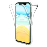Husa 360 compatibila cu samsung galaxy a73 5g, full body, fata tpu si spate pc, htpmag, transparent 12.213