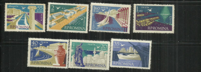 ROMANIA 1960 - FRUMUSETI TURISTICE DE LA MARE, MNH - LP 503