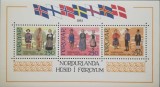 BC38, Insulele Feroe 1983, bloc folclor, costume populare, Nestampilat
