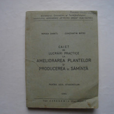 Caiet de lucrari practice la ameliorarea plantelor si producerea de samanta