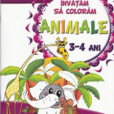 Invatam sa coloram: Animale 3-4 ani