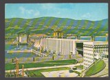 CPIB 23598 CARTE POSTALA - HIDROCENTRALA PORTILE DE FIER, CIRCULATA1978, STAMPILE, TIMBRU
