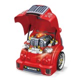 Jucarie mecanica interactiva, rosie, 33 x 39 x 29 cm, 59 el, Oem