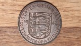 Jersey - moneda de colectie bronz rara - 1 / 12 shilling 1947 - George VI - aunc