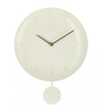 Cumpara ieftin Ceas perete cu pendul plastic ivoire Jair 30x6x39.5 cm