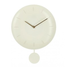 Ceas perete cu pendul plastic ivoire Jair 30x6x39.5 cm