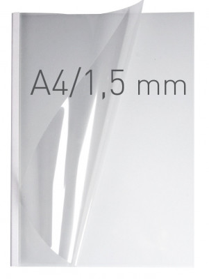 Coperti Plastic Pvc Cu Sina Metalica 1.5mm, Opus Easy Open - Transparent Cristal/alb foto