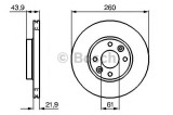 Disc frana DACIA LOGAN (LS) (2004 - 2016) BOSCH 0 986 479 103