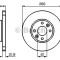 Disc frana NISSAN MICRA III (K12) (2003 - 2010) BOSCH 0 986 479 B73