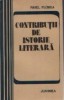 Contributii de istorie literara