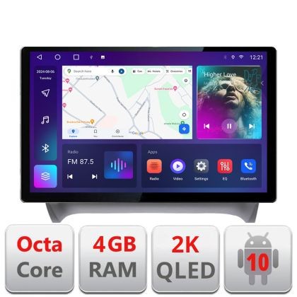 Navigatie dedicata Audi TT 2004-2011 Quad Core N-078 Edonav ecran 13&quot; 2K 8 si 128 Android Waze USB Navigatie 4G 360 Toslink Youtub CarStore Technology