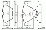 Set placute frana,frana disc BMW X1 (E84) (2009 - 2015) BOSCH 0 986 494 354