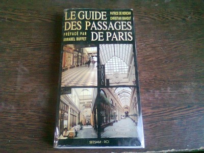 LE GUIDE DES PASSAGES DE PARIS - PATRICE DE MONCAN (CARTE IN LIMBA FRANCEZA) foto
