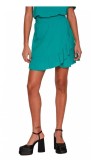 Fusta scurta Vila Vipaya Wrap Hw Short Skirt SU Noos, verde Alhambra, 38 - OUTLET